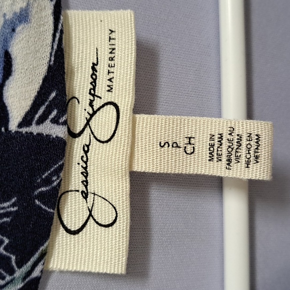 Jessica Simpson Boho Floral Wide Sleeve Tie Back Lined Maxi Dress. Sz Small NWOT - Picture 10 of 11